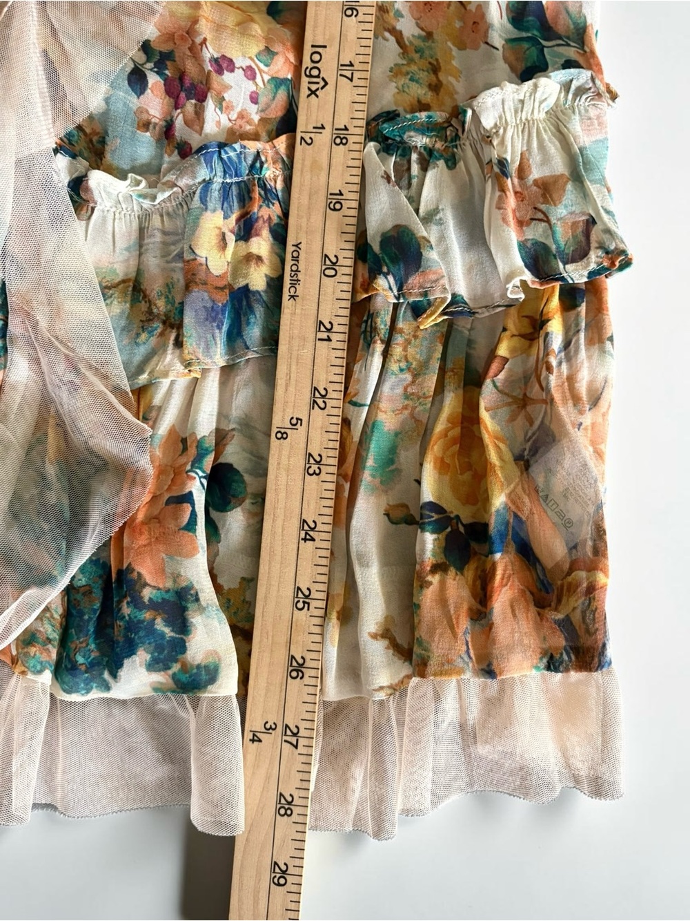 Anthropologie Sleeveless Lacy Waterfall Ruffle Blouse Size Medium - Picture 4 of 9